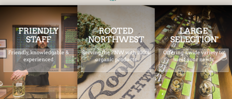 rooted northwest image of website